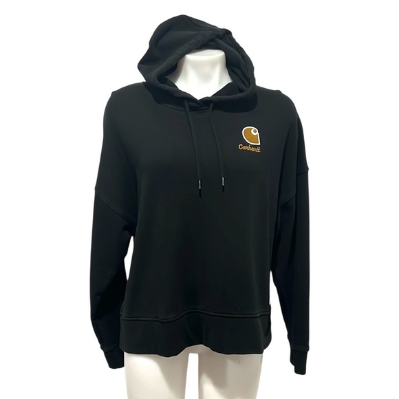 Carhartt Tops - Carhartt women’s black tencel series hoodie size Large